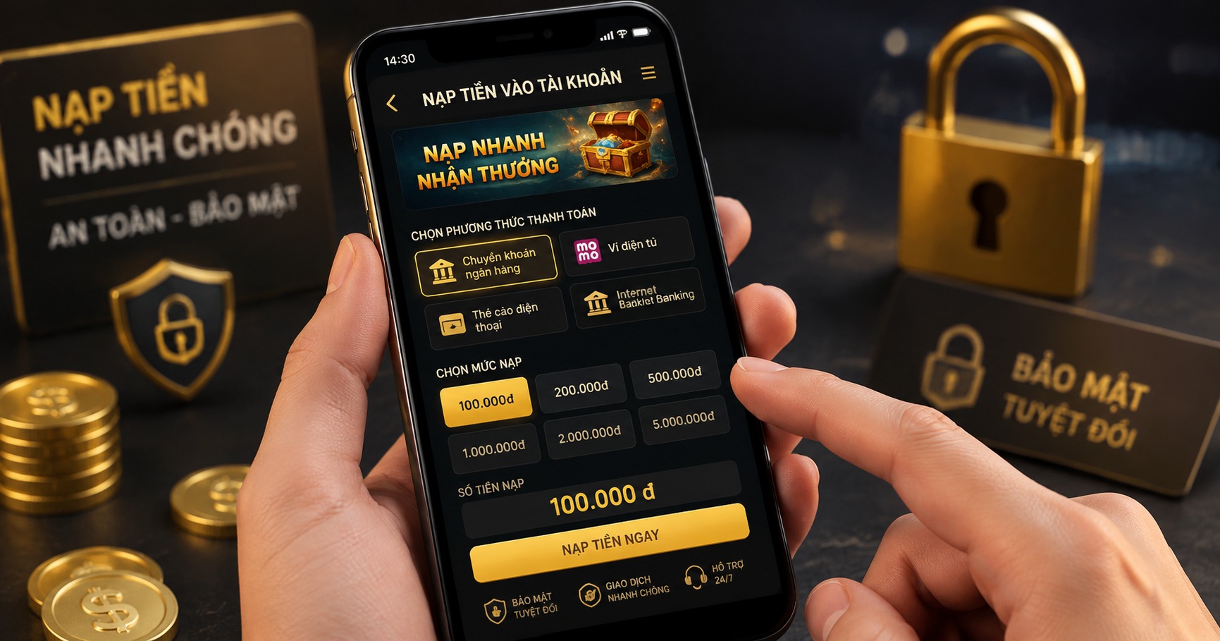 C&aacute;ch nạp tiền nổ hủ đơn giản v&agrave; an to&agrave;n nhất hiện nay - image 2