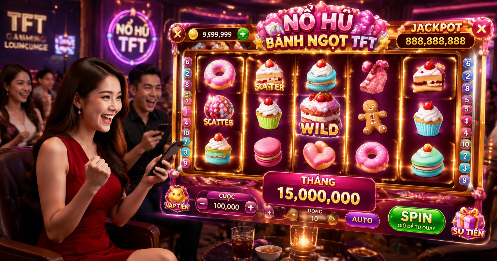 Nổ hũ b&aacute;nh ngọt tft: Trải nghiệm nổ hũ đỉnh cao cho người chơi Việt - image 1