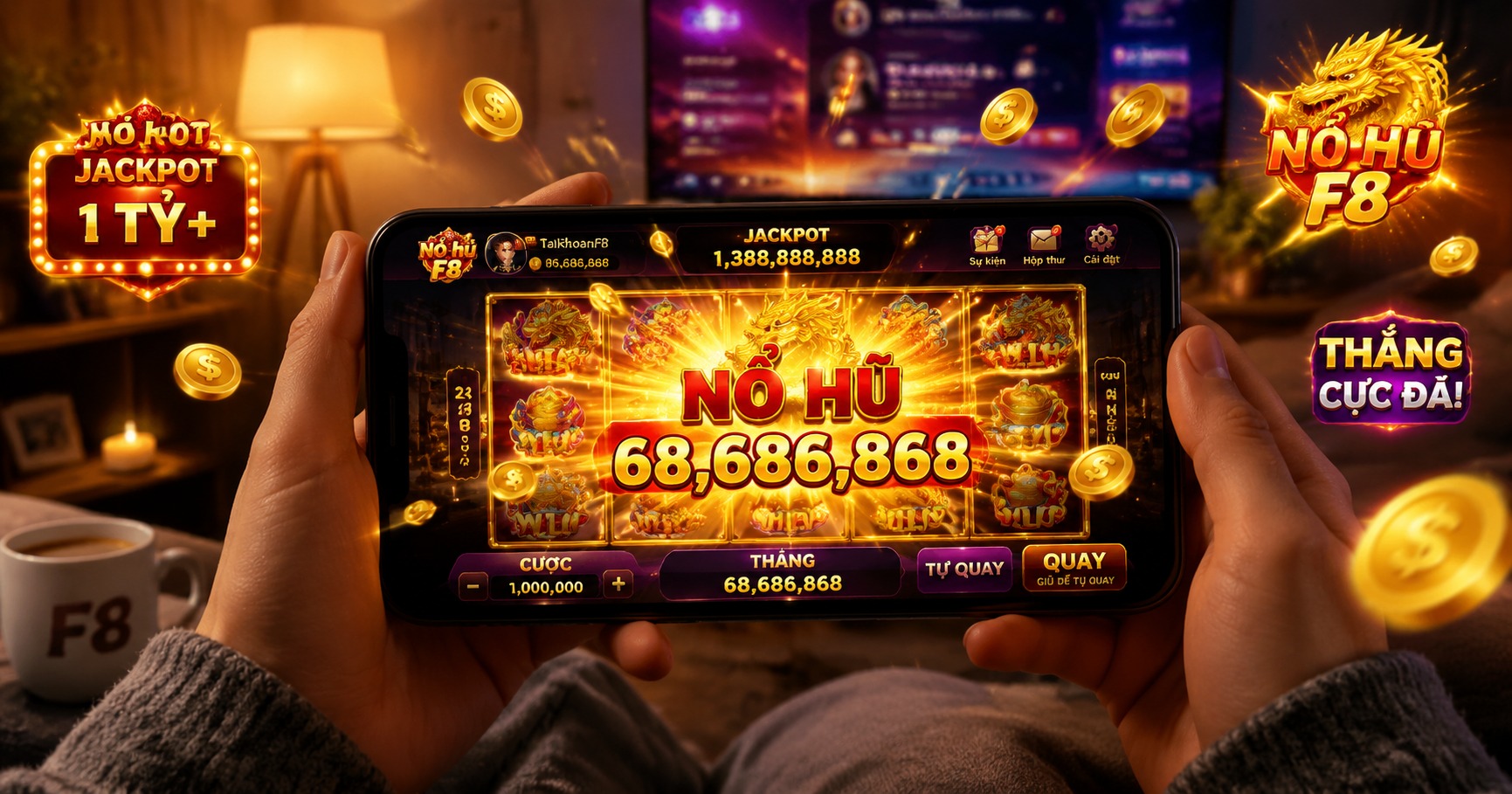 Nổ hủ f8 &ndash; Trải nghiệm đỉnh cao của tr&ograve; chơi c&aacute; cược online - image 2